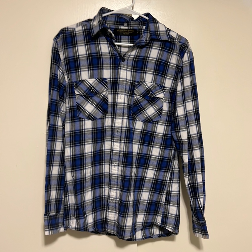 VINTAGE • Gilevans Flannel Button Down Long Sleeve